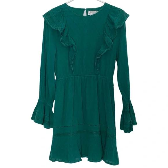 Steele Alexandria Mini Dress Womens Size Medium Holly Green Anthropologie